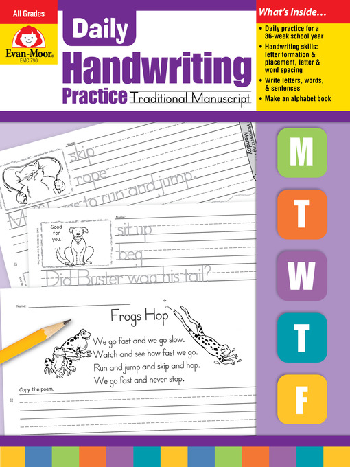 Title details for Traditional Manuscript, Grades K-6 by Evan-Moor Educational Publishers - Available
